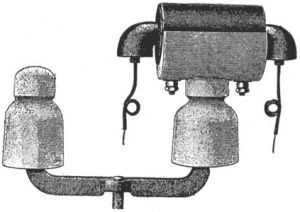 Pupin-spole på isolator (American Electrician 1903)